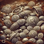 Wikinger-Schatzfund, Cuerdale-Hort, Wikingerzeit, Silbermünzen