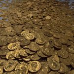 Goldschatz von Trier, römische Münzen, Fund 1993 Trier, Römer in Trier