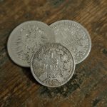 Münzen Deutsches Kaiserreich, 1 Mark, 1/2 Mark, Sammlerwert, Silbermünzen