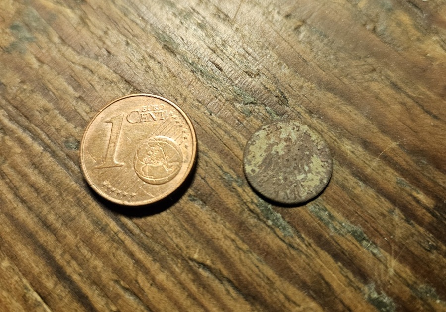 Spielmarke Wilhelm mit Adler – mein kleinster Fund