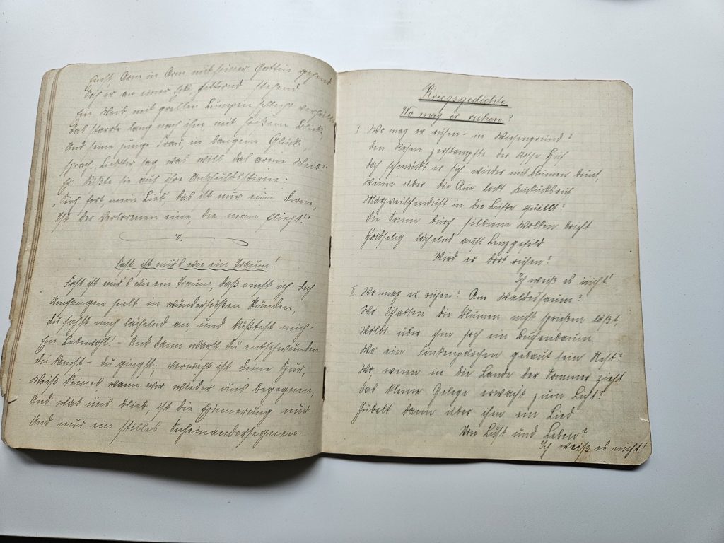 Historisches Tagebuch von 1916- Fundstück mit Geschichte