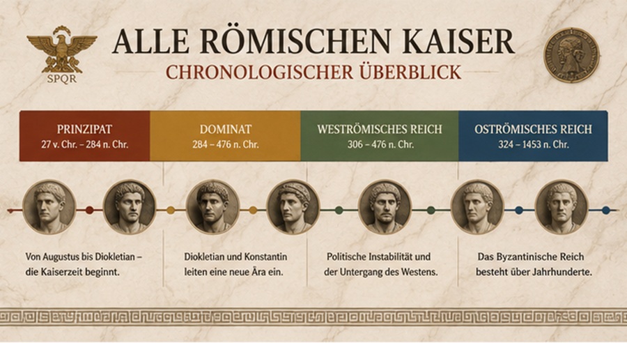 Alle Römischen Kaiser: Ein umfassender Überblick